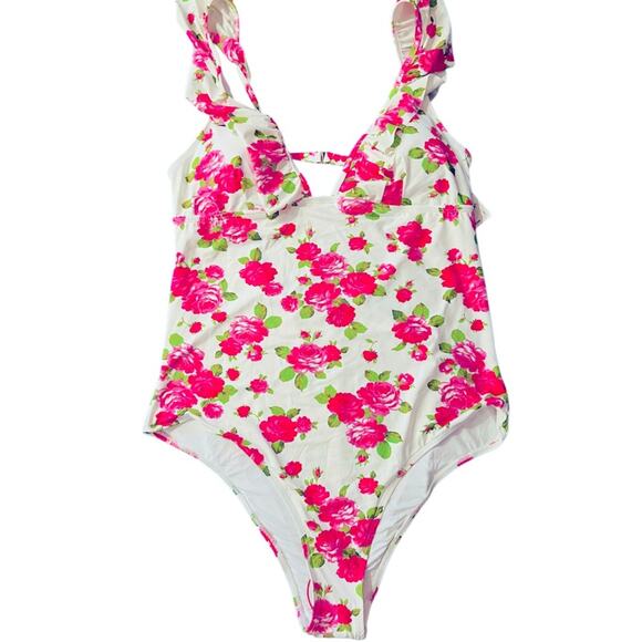 Bersey Johnson One Piece Ruffle Floral Swimsuit Padded
Love Always Size XL NWT - Picture 4 of 10
